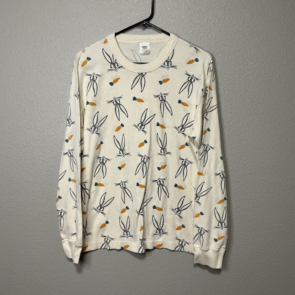 Hanna Andersson Looney Tunes Bugs Bunny Organic Cotton Long Sleeve Top L